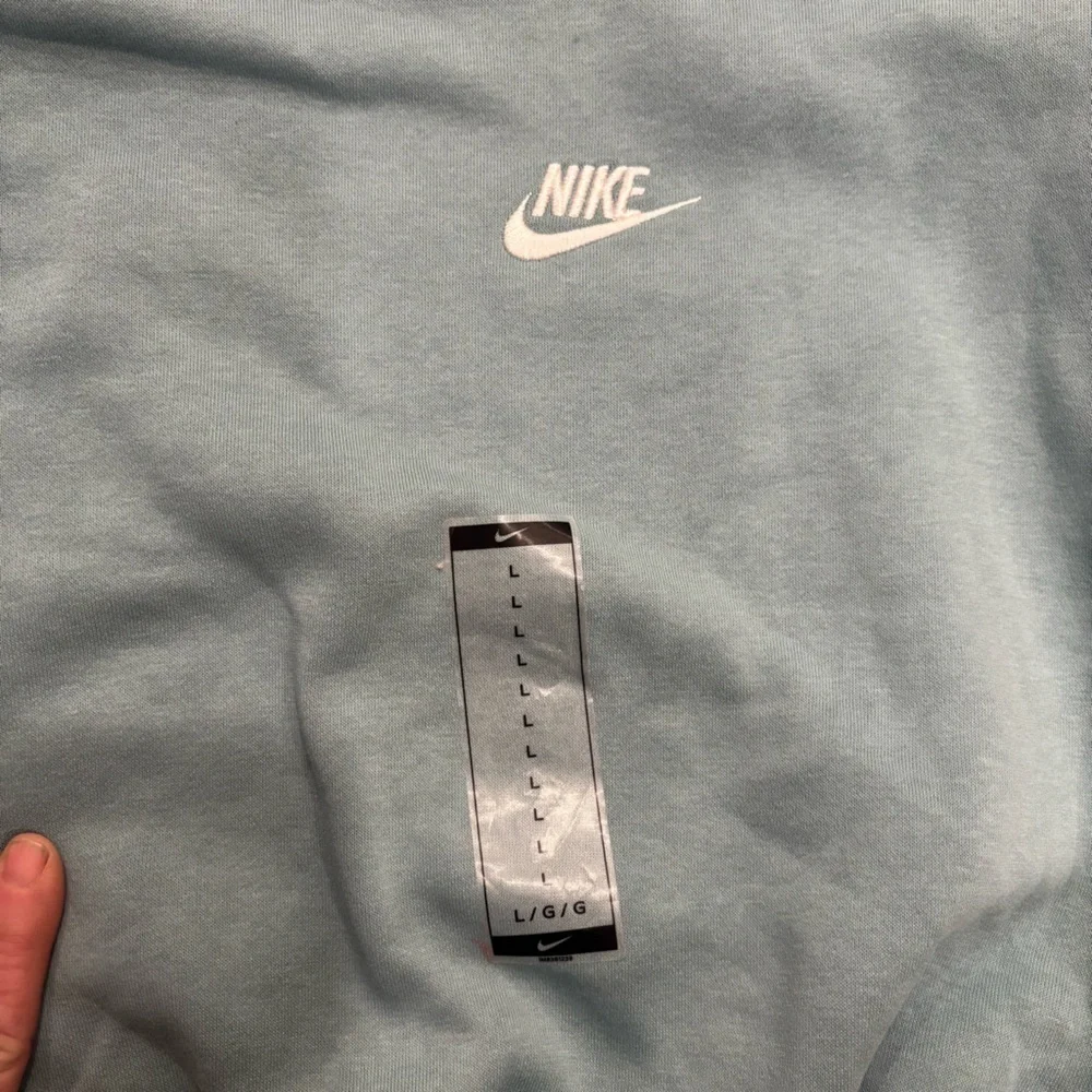 NWT Nike Sportswear Club Fleece Boxy Crewneck Sweatshirt Cannon Mint Green Large